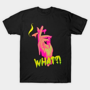 drippy pink hand holding a cigarette T-Shirt